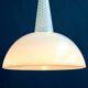 Lustre opaline blanche vintage  années 1950