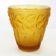 Art nouveau planter in amber glass by josef inwald barolac, 1930s
