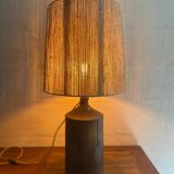 Large sandstone & rope lamp