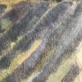 Pastel in oil on canvas by jérôme bost, la vague, 1982 (paysage de provence)