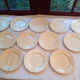 Set de 12 assiettes plates écrues Digoin