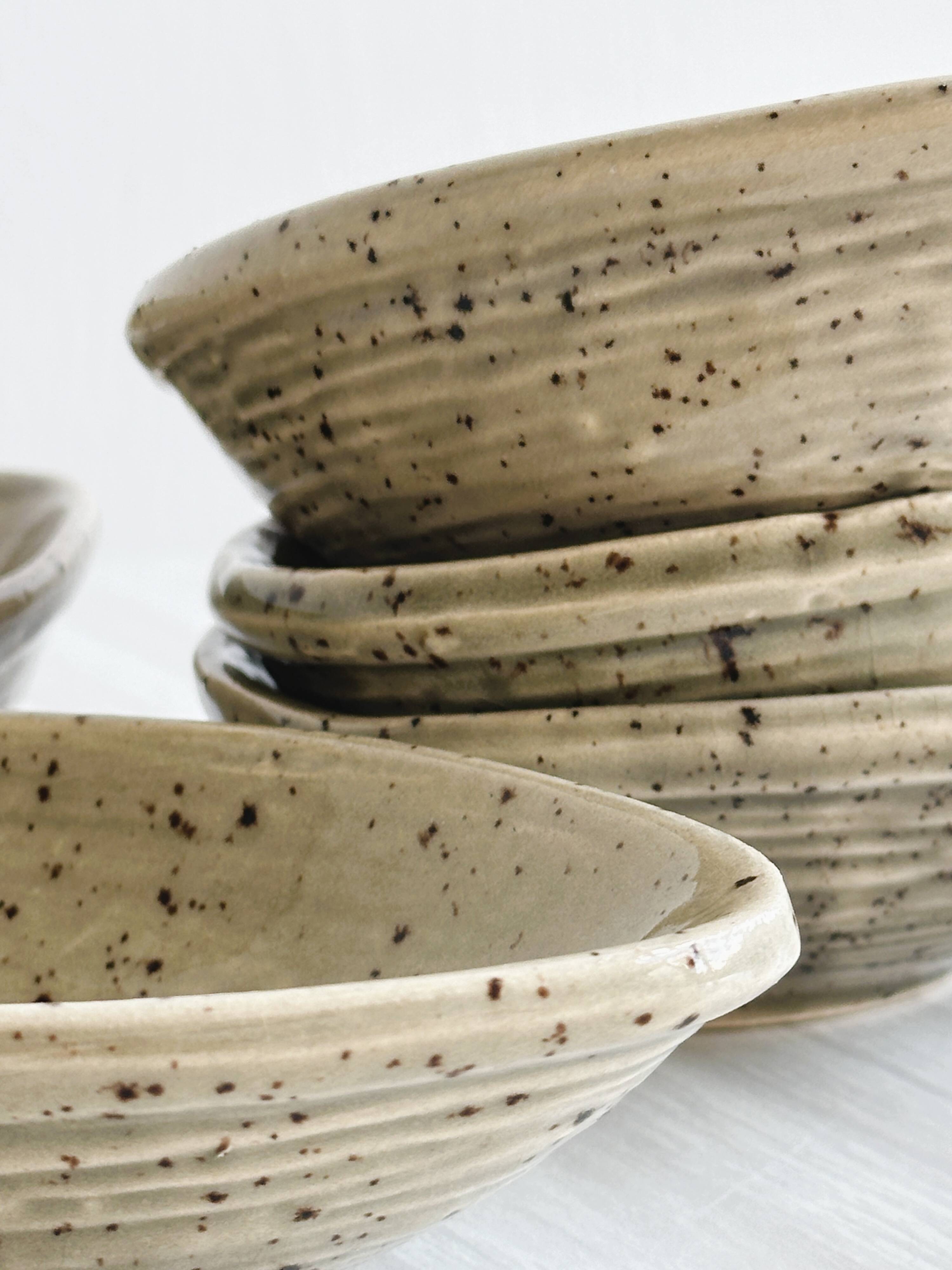 Ceramic avocado cups.