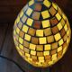 Green mosaic glass egg lamp night light