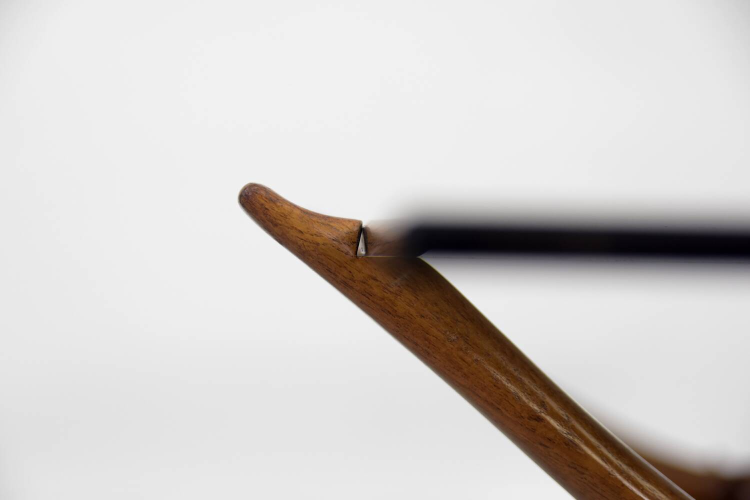 Vintage Mid-Century Scandinavian Modern Glass & Walnut Condor Coffee Table