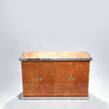 Buffet loupe laiton et chrome 1970