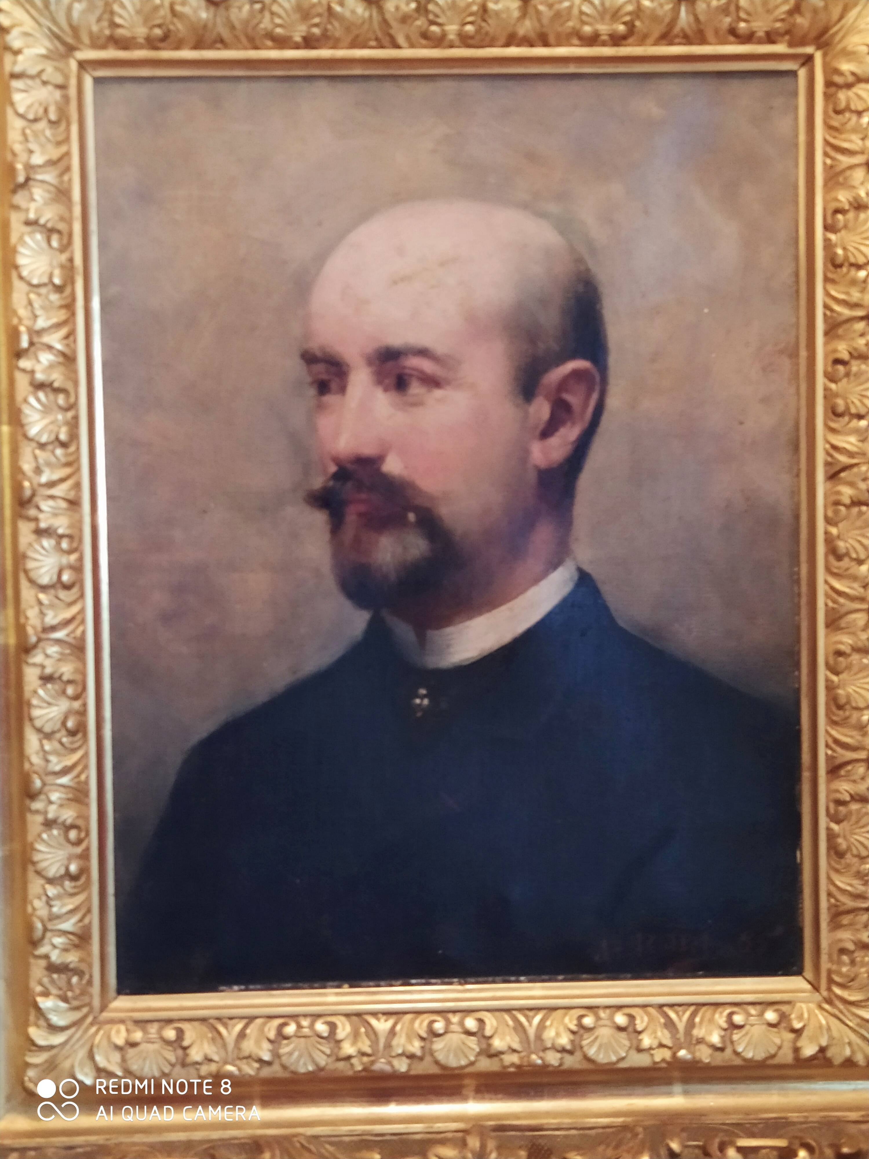 Portrait d’homme XIXe – A. Bellet, 1882 – Huile sur toile et superbe cadre