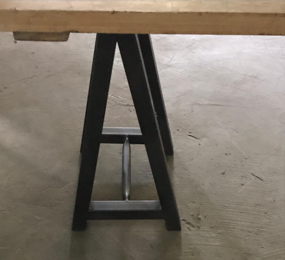 Antique Hungarian Primitive Kitchen Butchers Block Work Bench, circa 1900s