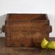 Ancient Chinese wooden basket with iron hoop – China, around 1900