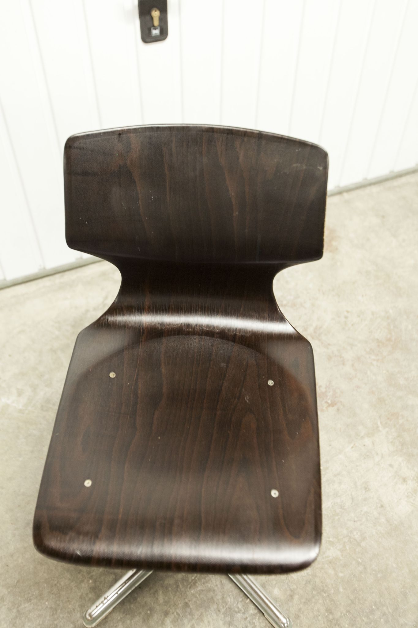 Pair of vintage evolutionary chairs by Adam Stegner for Flötotto Pagholz, 1970