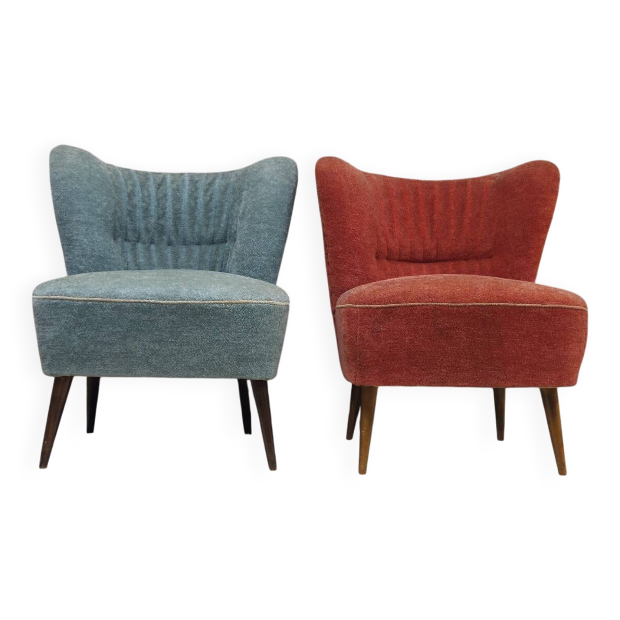 Pair of cocktail armchairs 1960