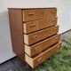 Scandinavian teak chest of drawers, 5 drawers, 1960s