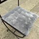 Set of 4 wrought iron chairs with seat cushions