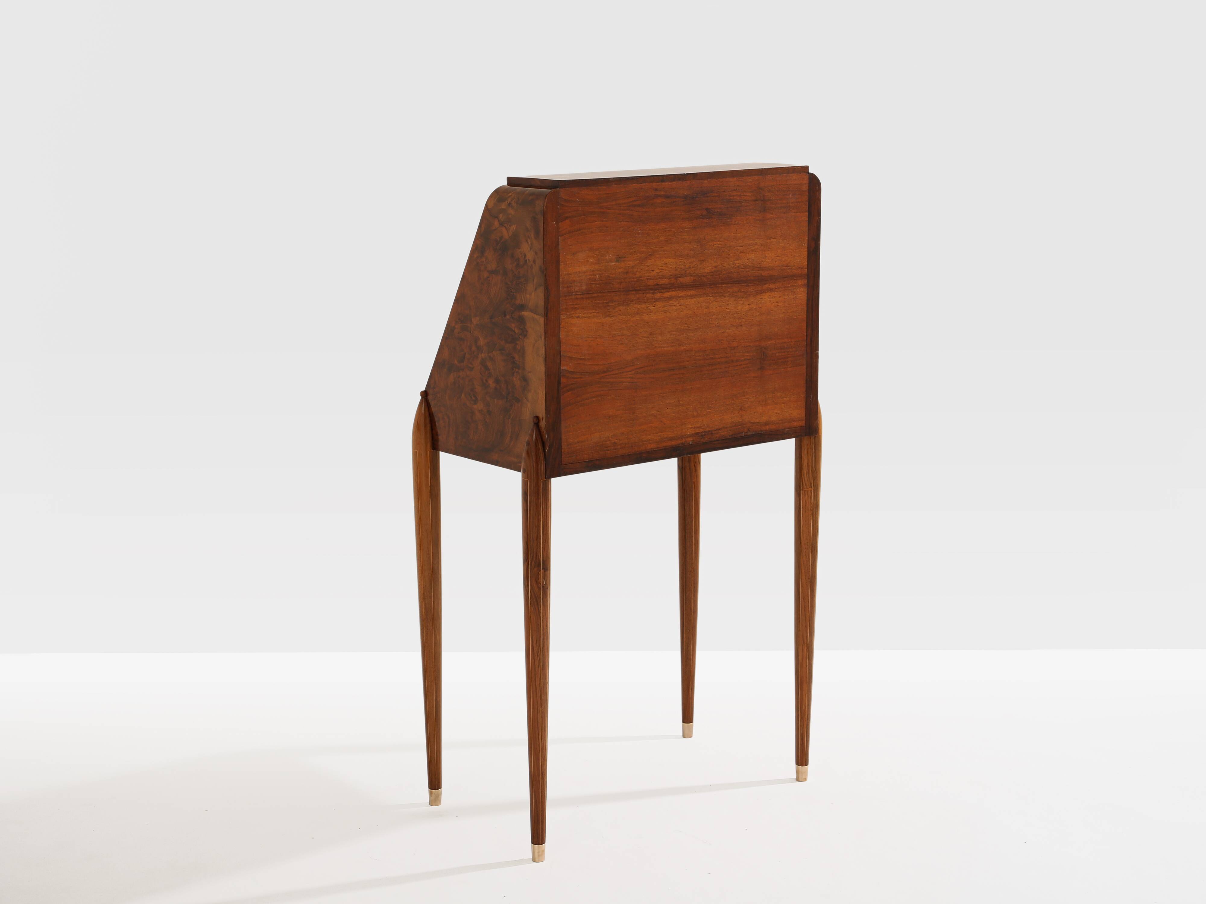 Secrétaire loupe d’amboine vers 1920