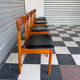 Lot de 4 chaises danoises en teck