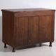 Antique solid pine chest of drawers – European rustic furniture with ceramic handles – circa 1900