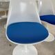 Oval Knoll Saarinen table in Carrara marble + 8 original Tulip chairs