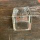 Vintage 1970s Dansk Ice Cube Design Glass Candle Holder