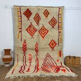 Handmade moroccan berber rug 250 x 147 cm