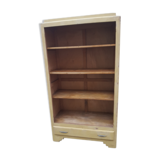 Art deco library shelf patina yellow