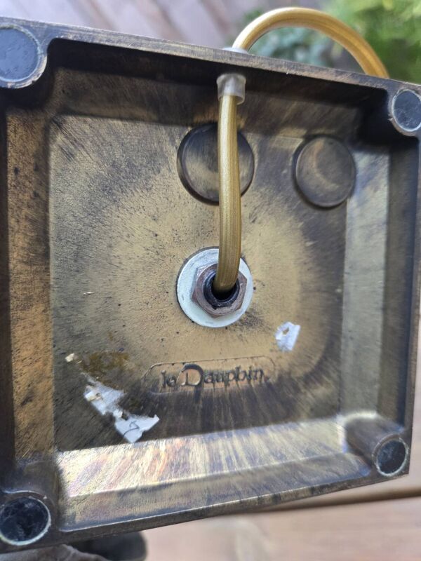 Lampe de bureau ananas vintage française par Maison Le Dauphin