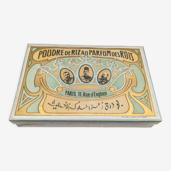 Coffret de 6 boite à poudre au parfum des rois art nouveau Egypte