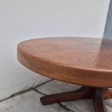 Baumann oval coffee table in teak 1950s vintage