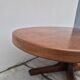 Table basse ovale Baumann en teck 1950s vintage