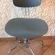 Chrome metal swivel chair industrial/vintage style 50s-60s