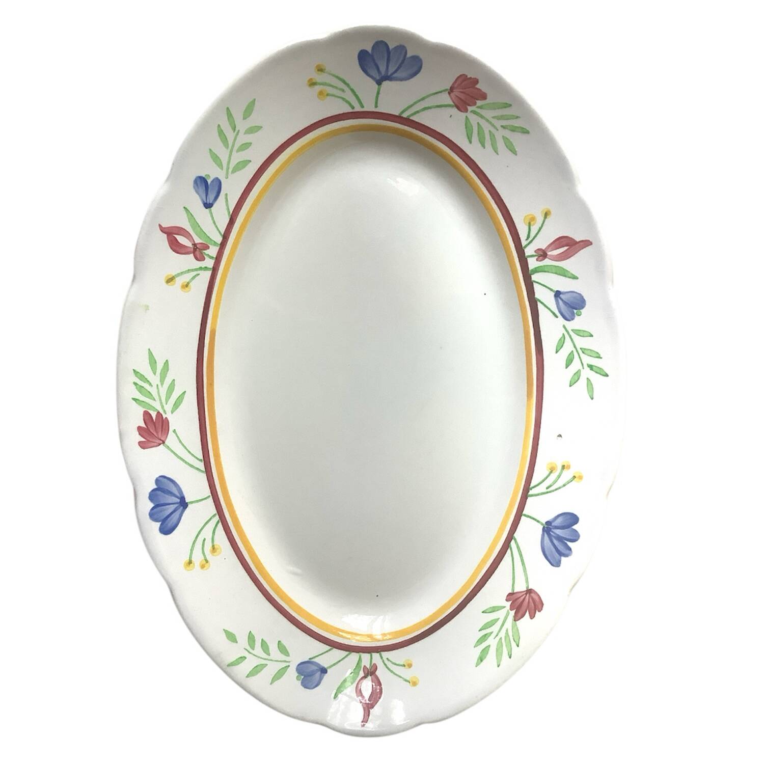 Digoin Sarreguemines oval dish