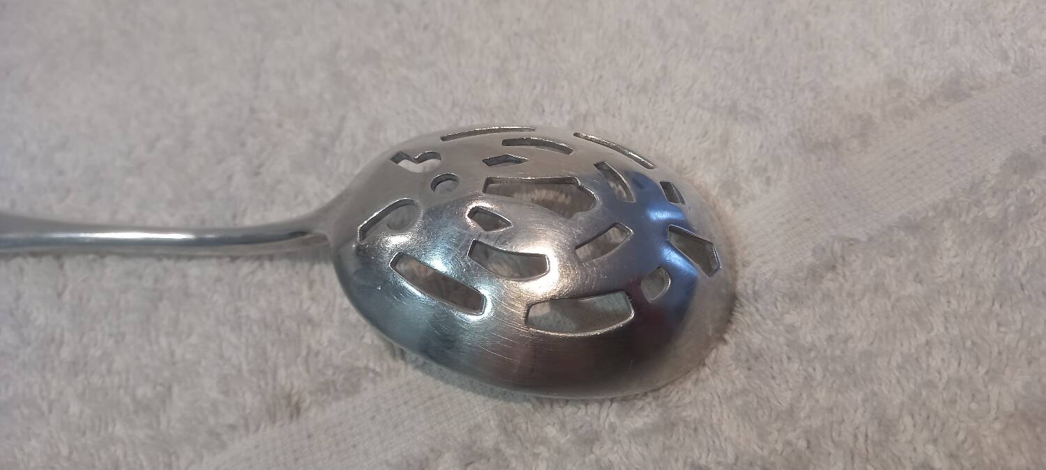 Christofle Baguette Silver Metal Ice Cube Serving Spoon