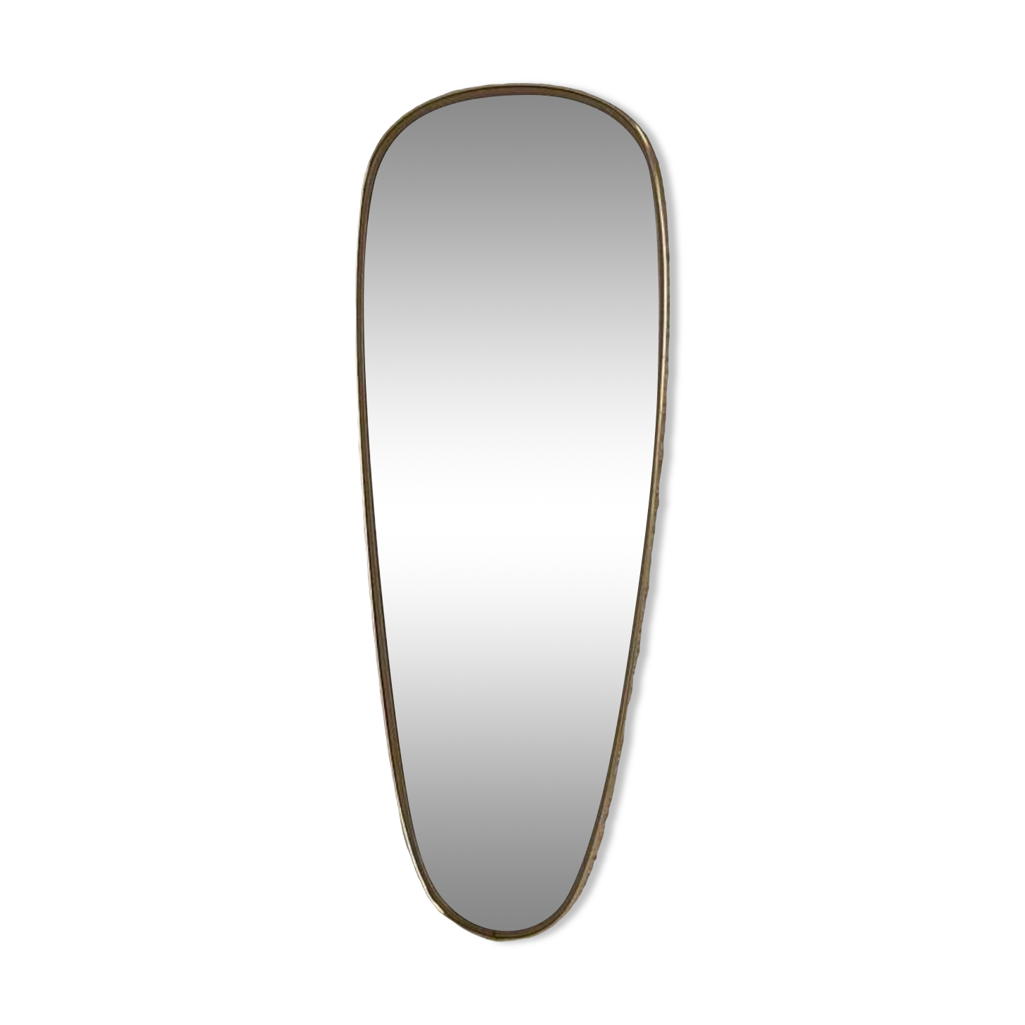 Golden rearview mirror and free form from the 1950s