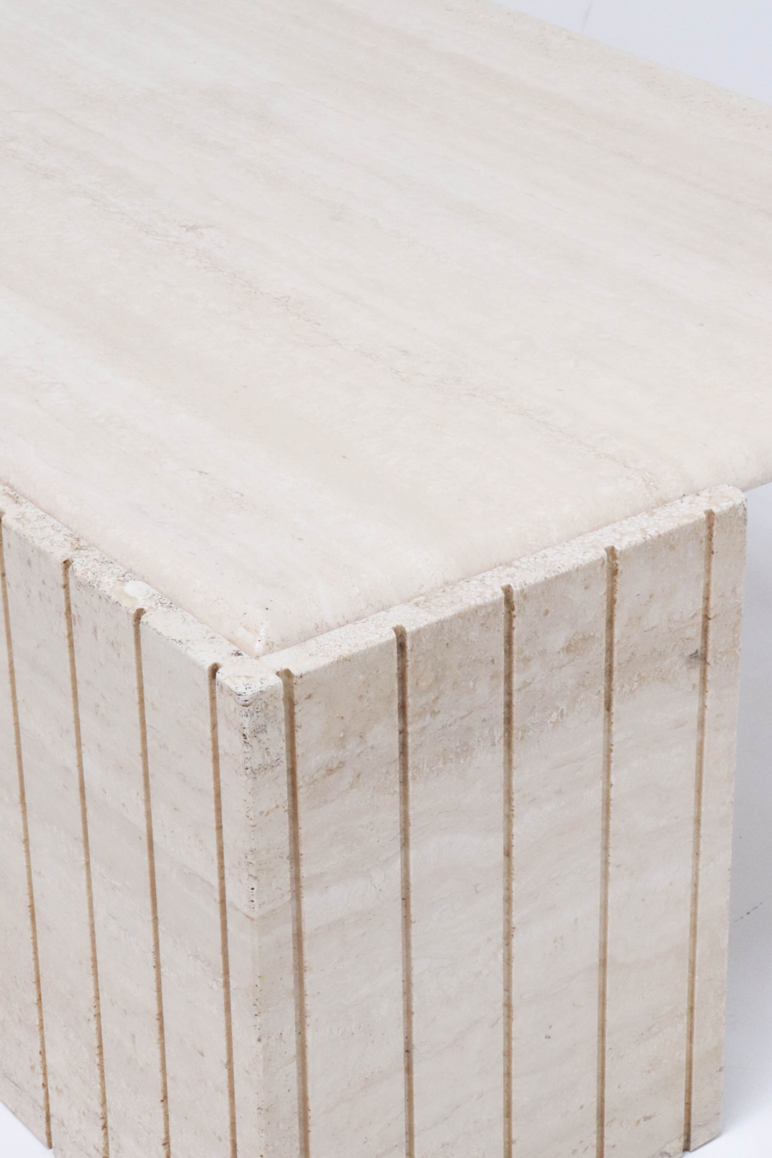 Vintage Italian Travertine Coffee Table