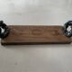 Vintage wooden and ceramic tray