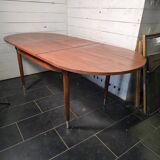 Scandinavian extendable teak table from the 1960s (butterfly extension)