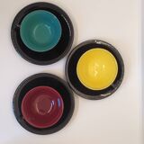 Set of 7 cups and saucers from the 50s.