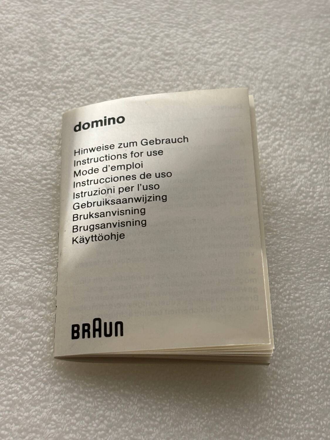 Braun Domino Smoking Set Designer Dieter Rams  Complete with Box