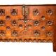 Antique Renaissance style chest in carved oak, 18th century