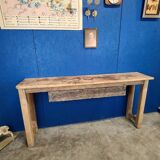 Old workbench, bar counter, high table, console