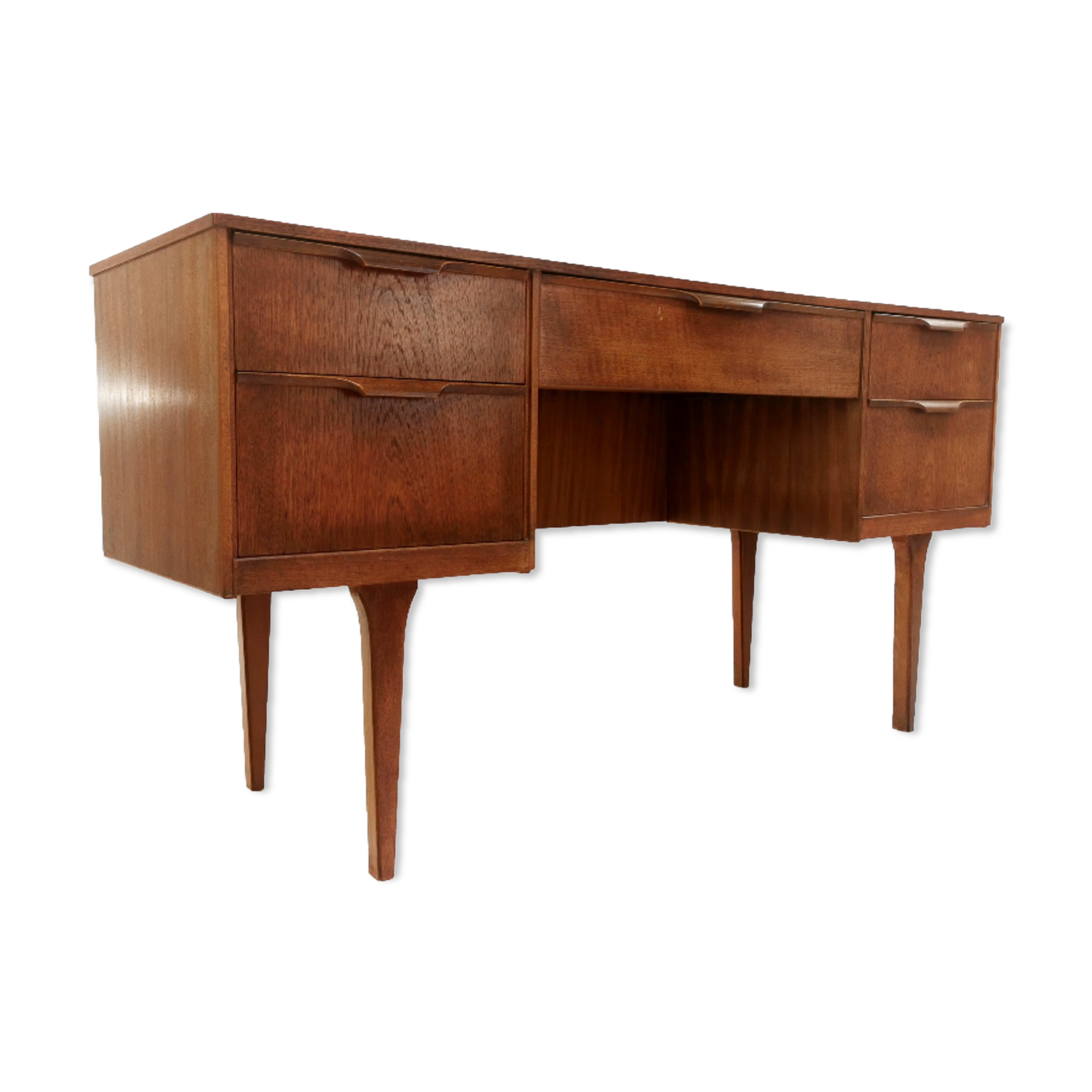 British teak writing desk Frank Guille for Austinsuite