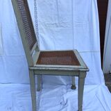Antique canned chair