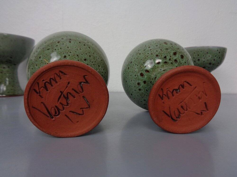 Ceramic Decanters & Tumblers, 1960s, Set of 7