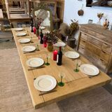 Large farmhouse table with extensions