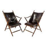 Paire de fauteuils d'officiers