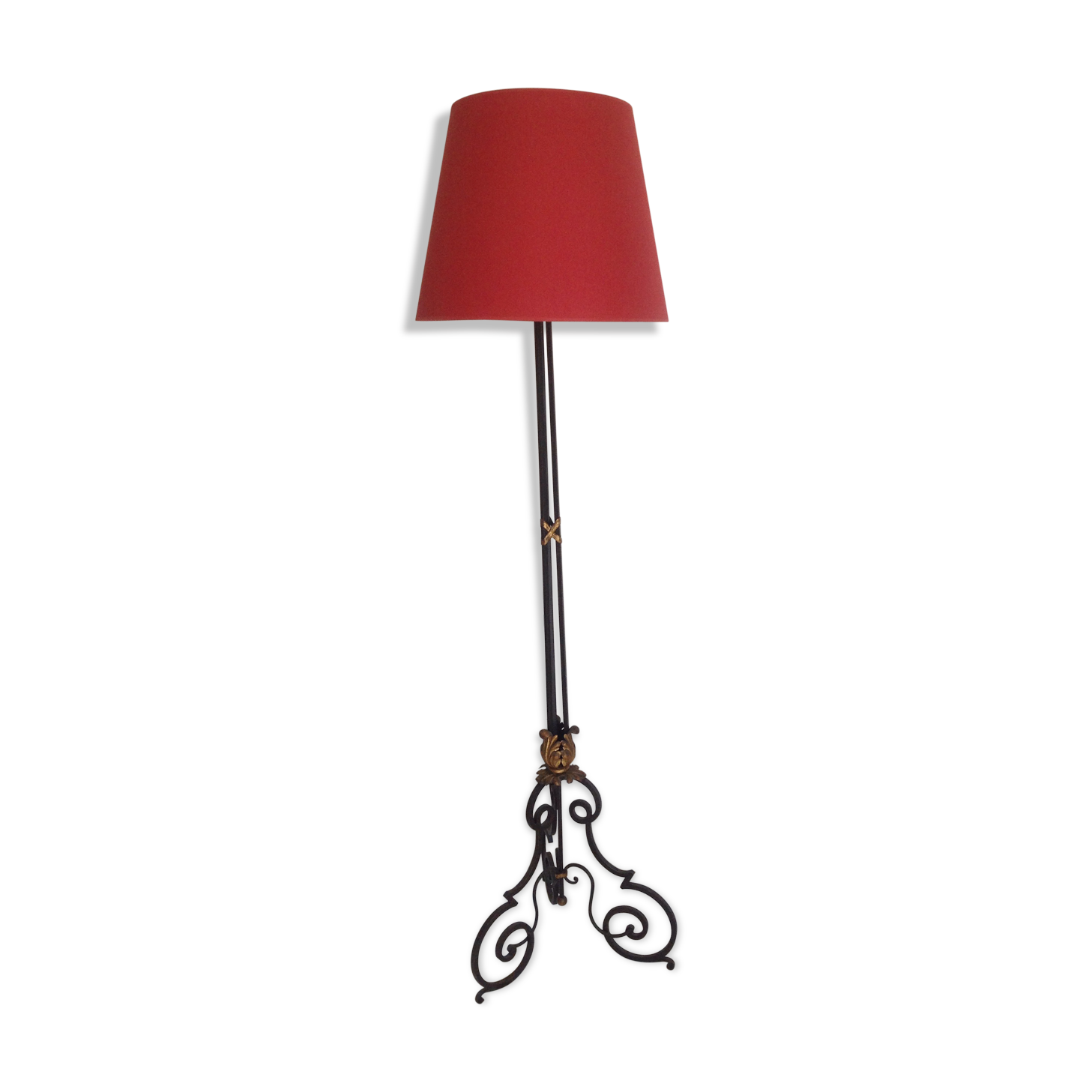 Lamppost in wrought iron