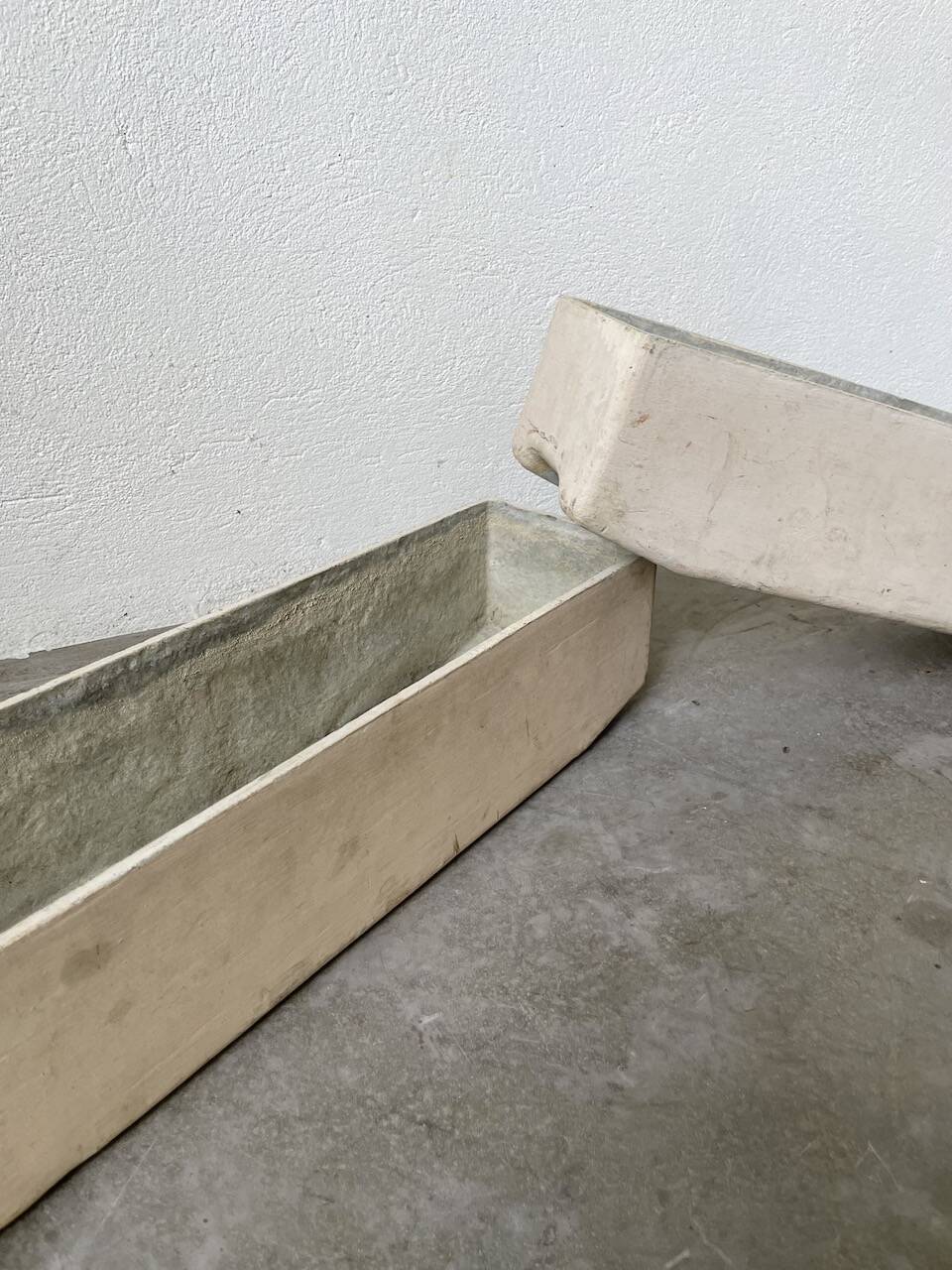 Paire de jardinière moderniste en éternité par Willy Guhl