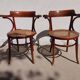 Paire de fauteuils cannés Fischel