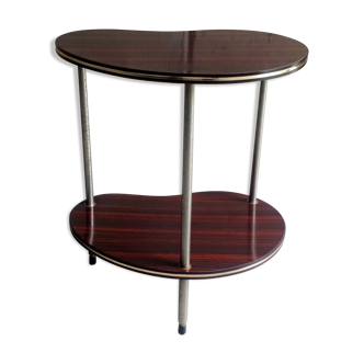 Table d'appoint forme haricot tripode en formica