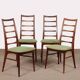 Set of 4 Scandinavian rosewood chairs by Niels Koefoed