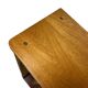 Shallow vintage wooden display cabinet / shelving unit / collector's cabinet