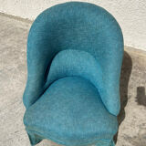 Blue toad armchair